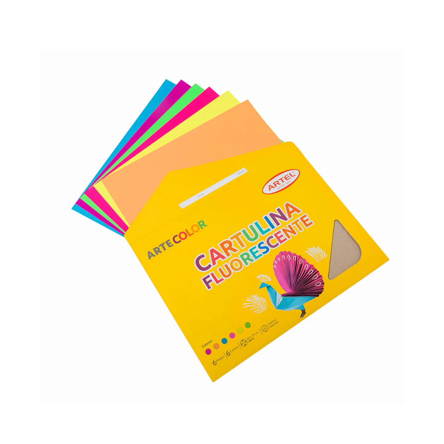 Estuche Artecolor Cartulina Fluorescente - Artel 2