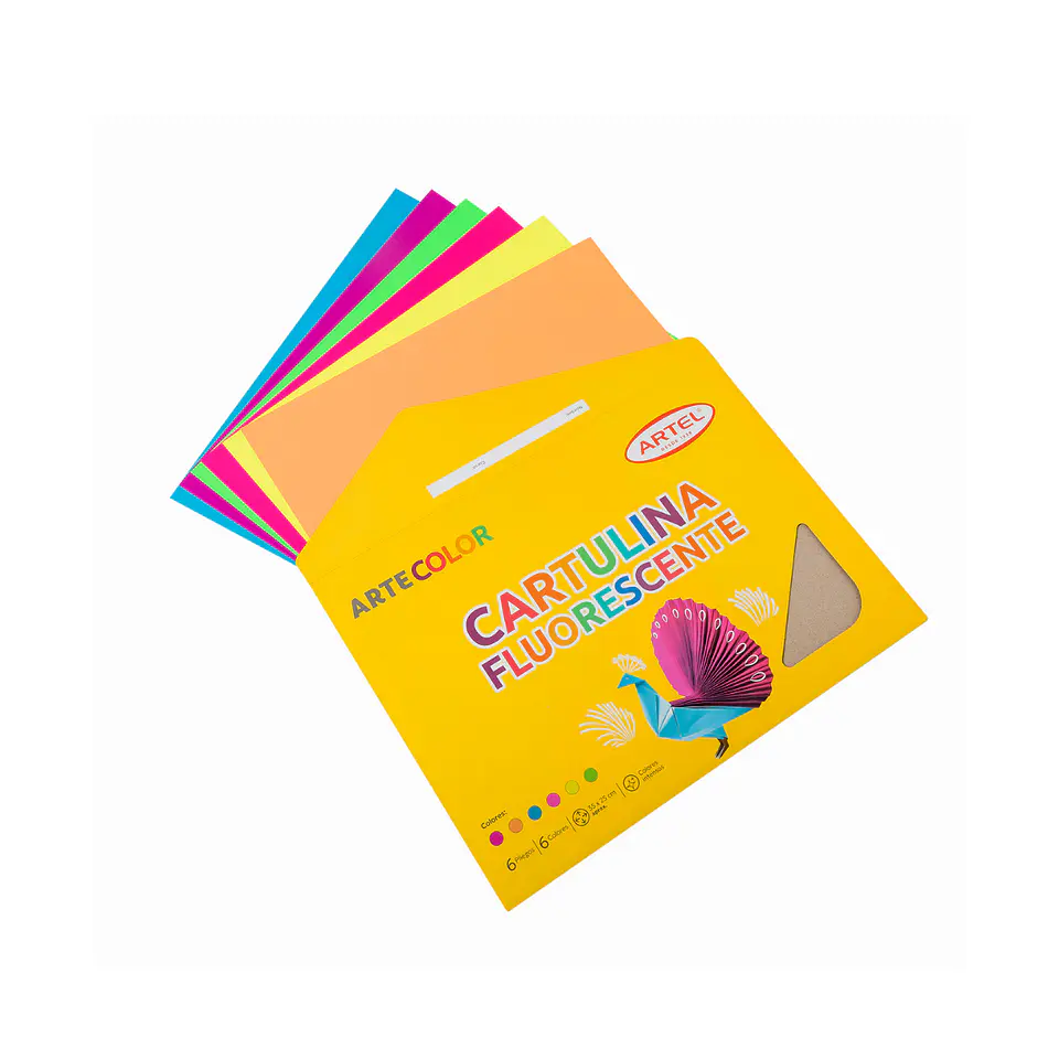 Estuche Artecolor Cartulina Fluorescente - Artel 2