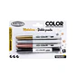 Set de 4 Marcadores Permanentes Artel – 3 Metálicos + 1 Negro Doble Punta - Miniatura 1