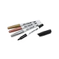 Set de 4 Marcadores Permanentes Artel – 3 Metálicos + 1 Negro Doble Punta - Miniatura 3