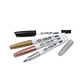 Set de 4 Marcadores Permanentes Artel – 3 Metálicos + 1 Negro Doble Punta - Miniatura 4