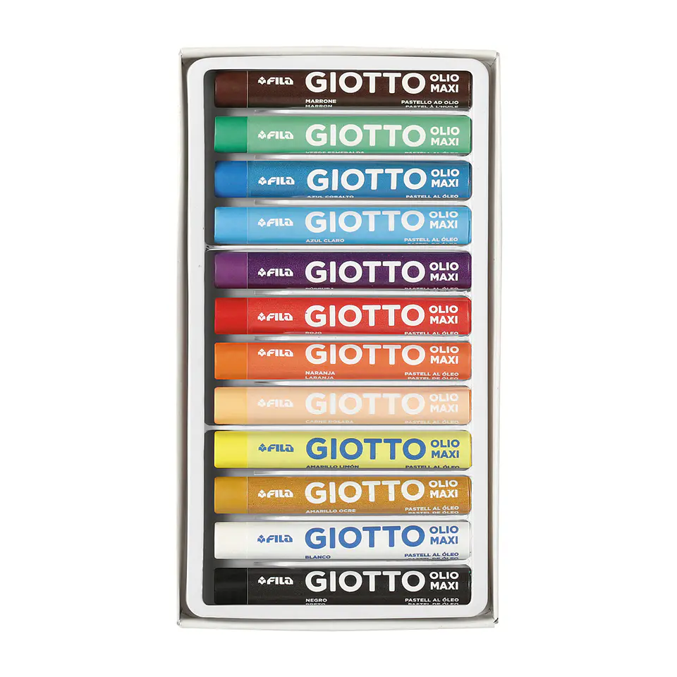 Olio Maxi Pastel Graso 12 Colores - Giotto 2