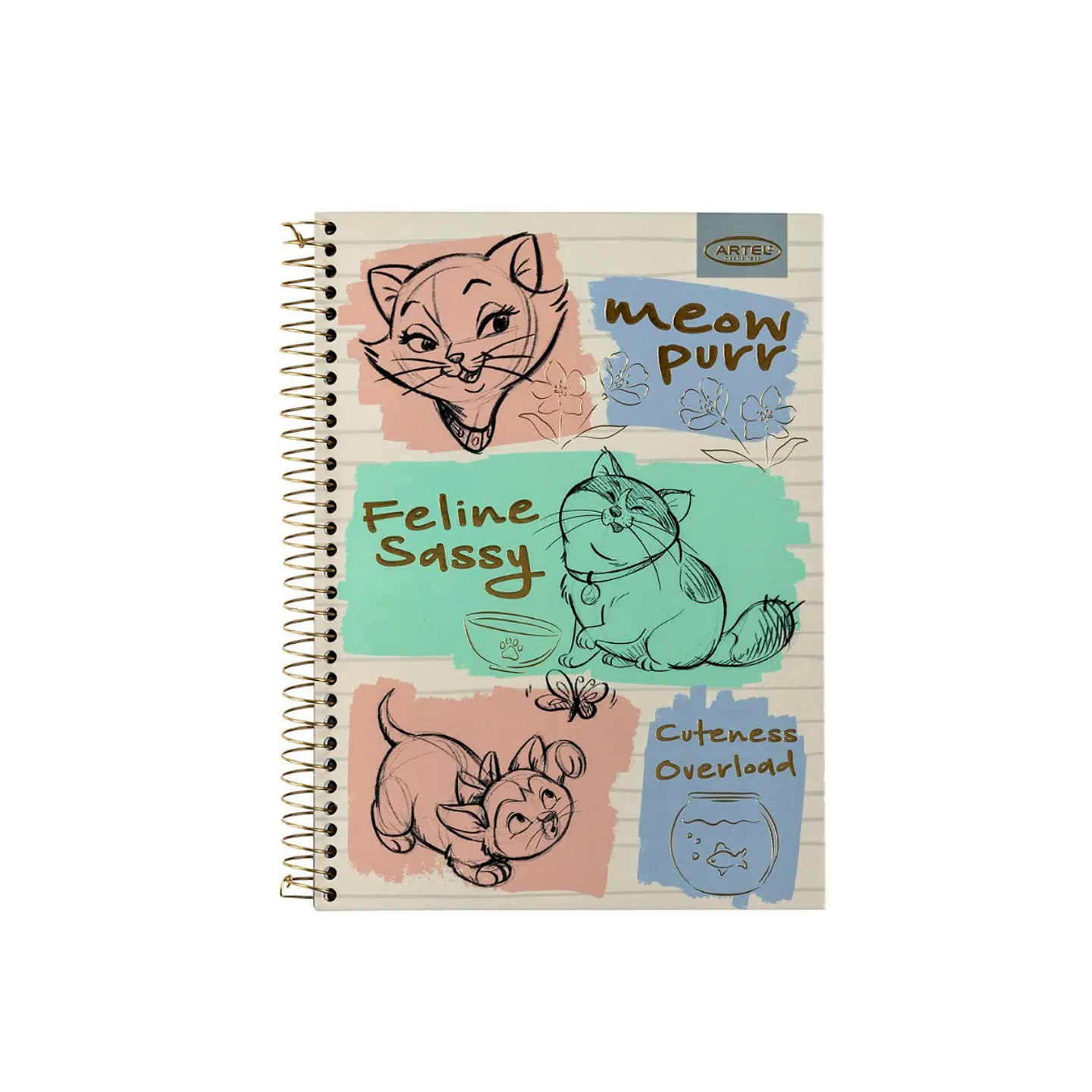 Cuaderno Especial Artel Cats & Dogs Clásico 150 Hojas 2