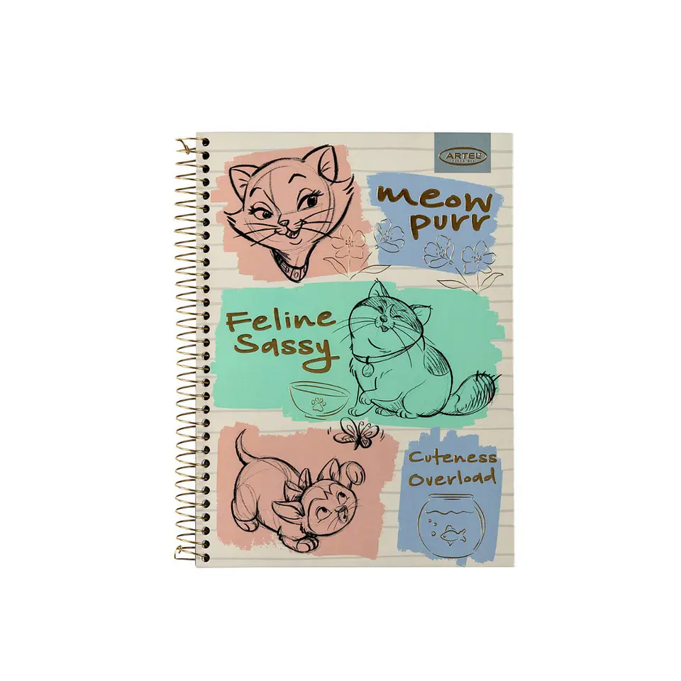 Cuaderno Especial Artel Cats & Dogs Clásico 150 Hojas 2