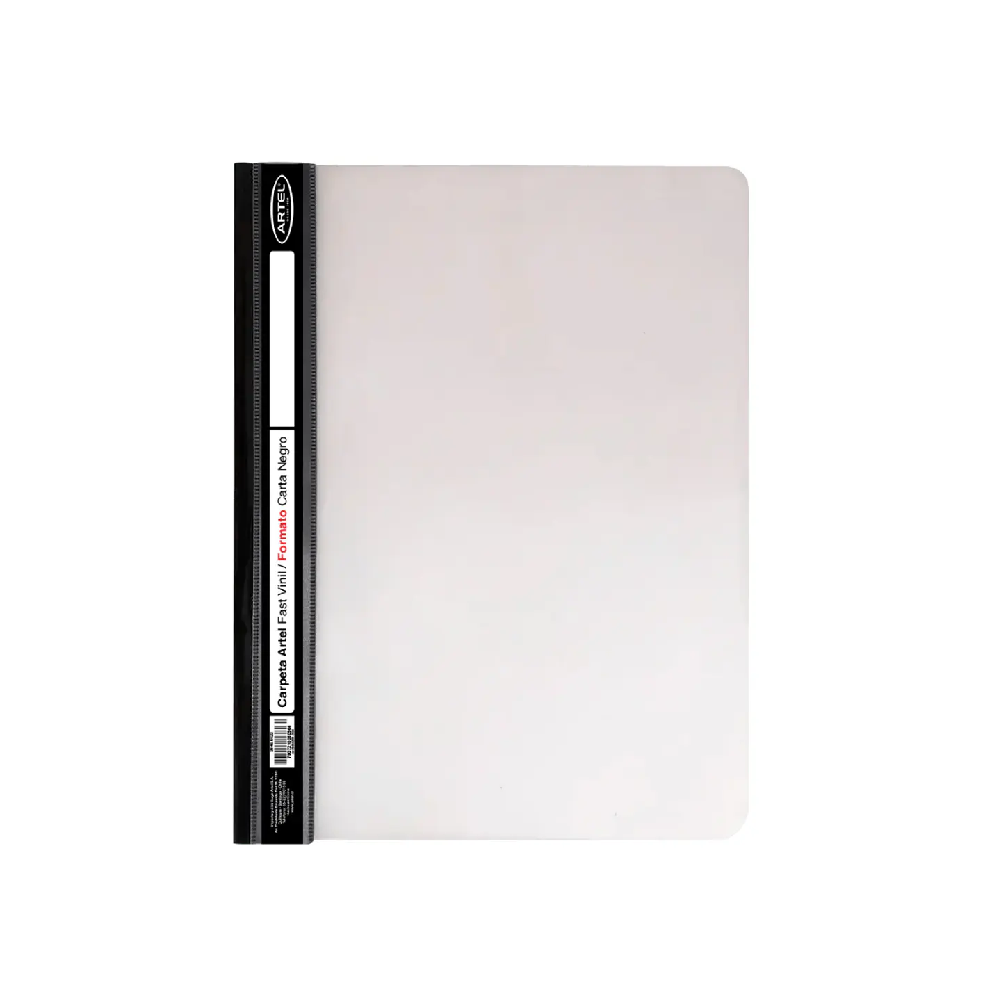 Carpeta Artel Fast Vinil Carta Negro 1
