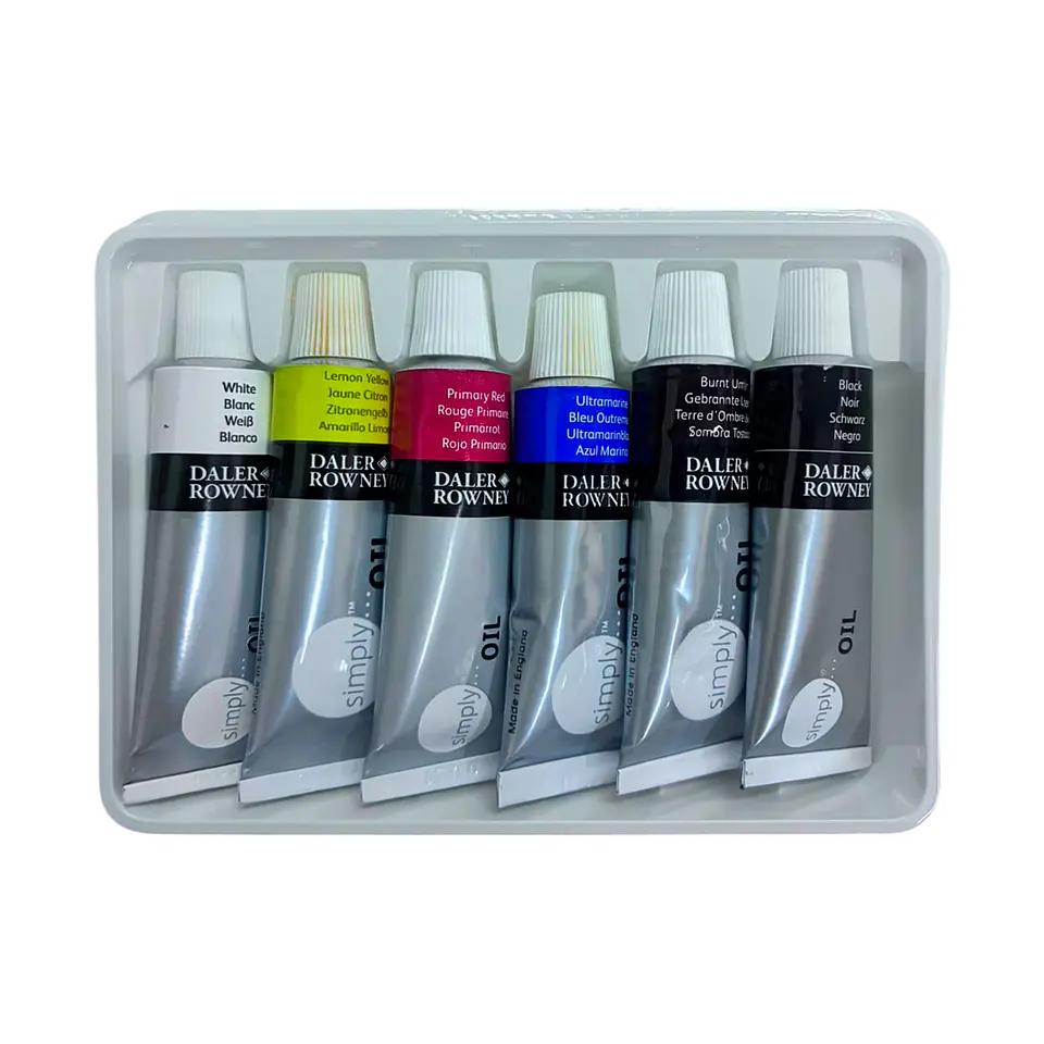 Set Oleo Simply 6 colores 12ml - Daler Rowney 2