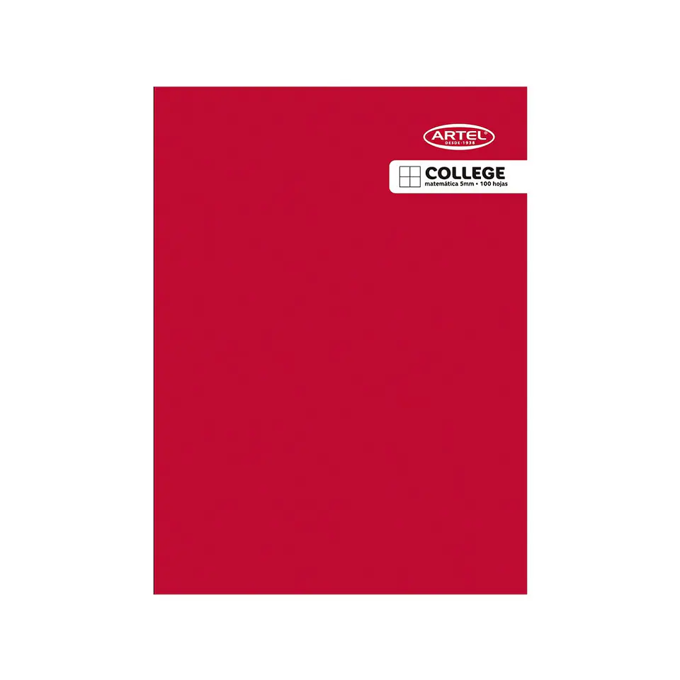Cuaderno College Artel Matemáticas 100 Hojas 5Mm 1