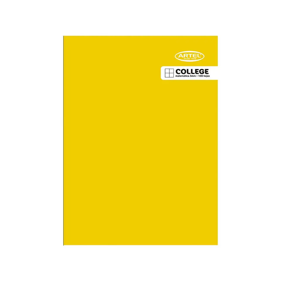 Cuaderno College Artel Matemáticas 100 Hojas 5Mm 4
