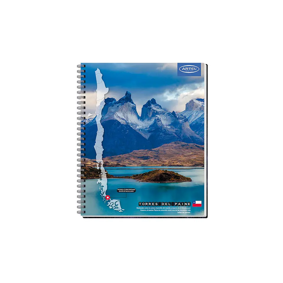 Cuaderno Universitario Paisajes De Chile 100 Hojas 7Mm 2