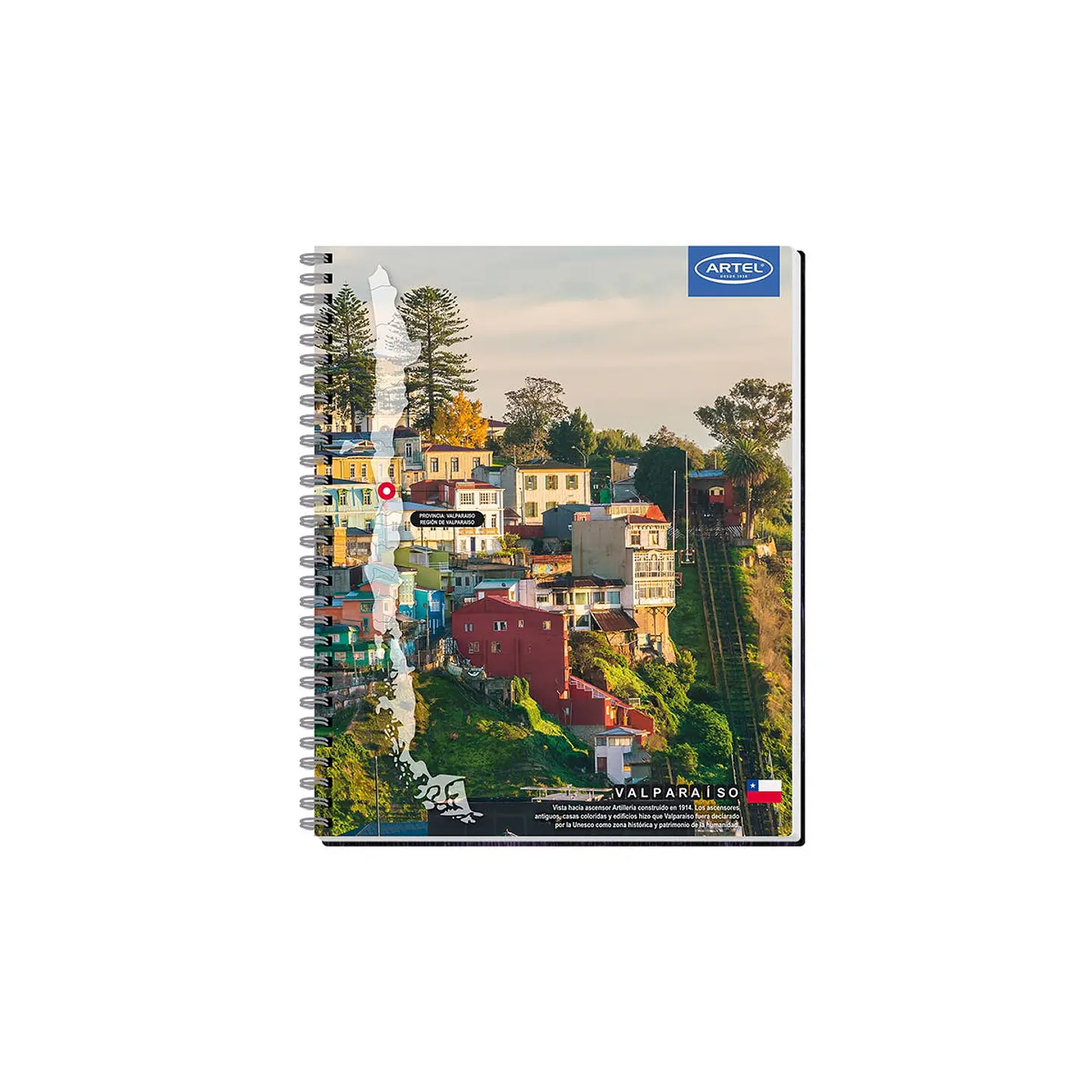 Cuaderno Universitario Paisajes De Chile 100 Hojas 7Mm 3