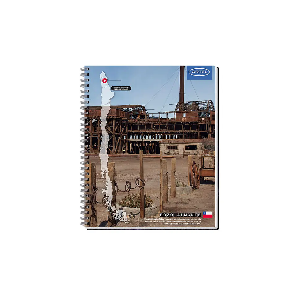 Cuaderno Universitario Paisajes De Chile 100 Hojas 7Mm 4