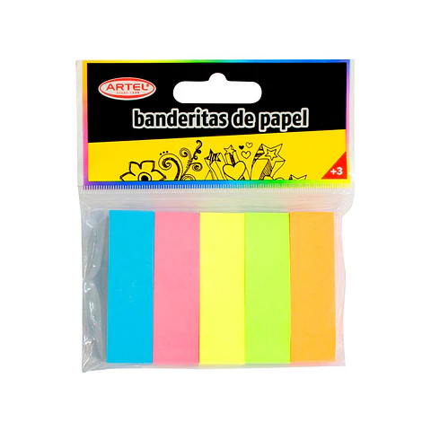 Marcador de Páginas de Papel 5 Colores 100 Hojas