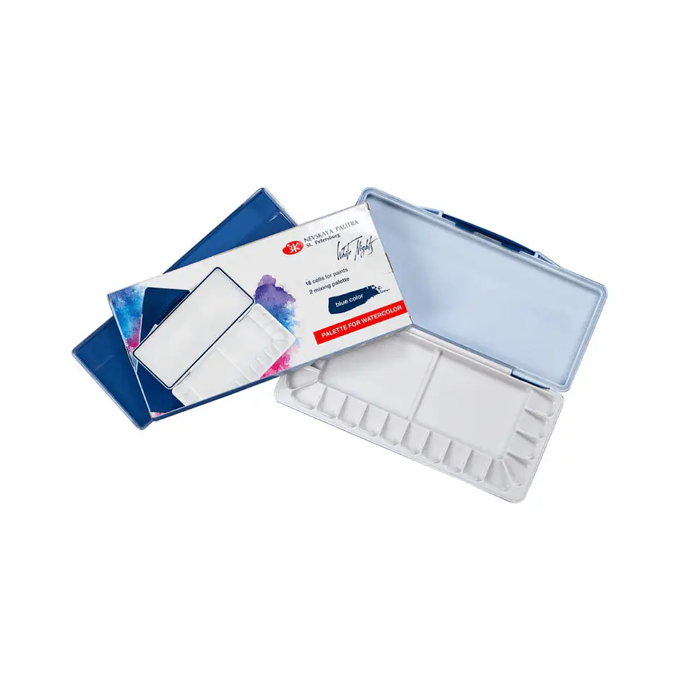 Paleta de Mezcla Vacía para Acuarela White Nights – 18 Colores 4