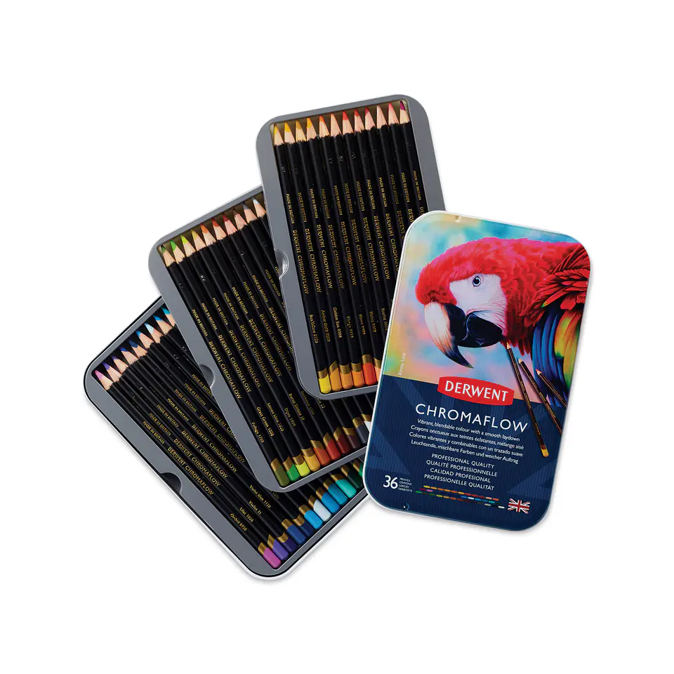 Lápices de Colores Derwent Chromaflow Set 36 Colores 2