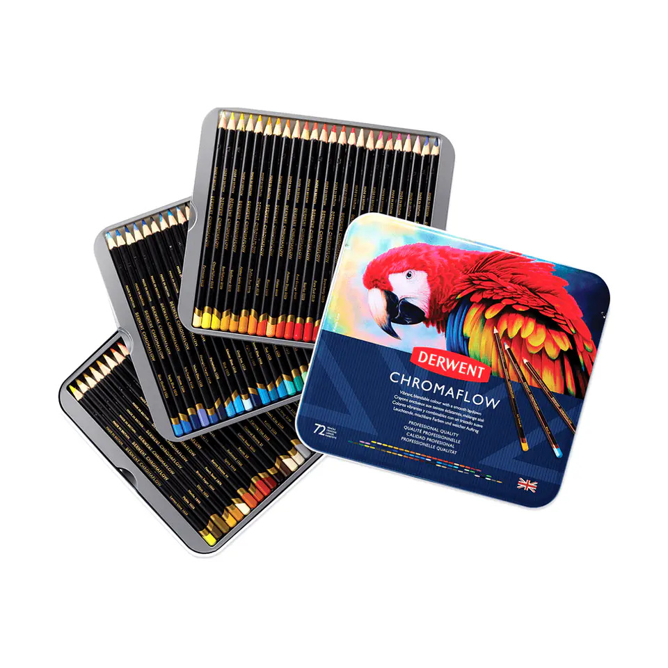 Lápices de Colores Derwent Chromaflow Set 72 Colores 3