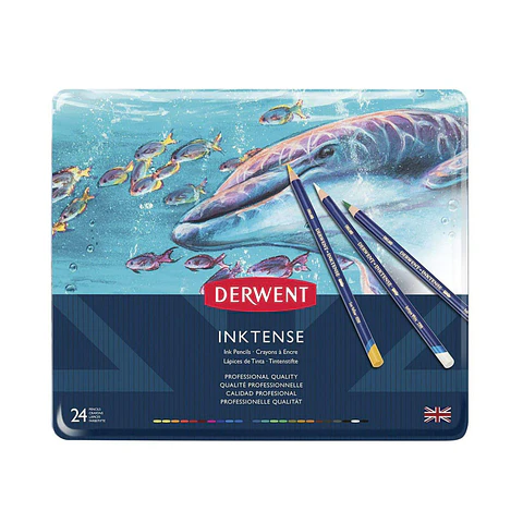 Lápices Acuarelables Derwent Inktense - Set de 24 Colores