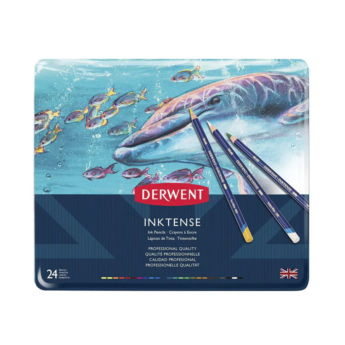 Lápices Acuarelables Derwent Inktense - Set de 24 Colores 1