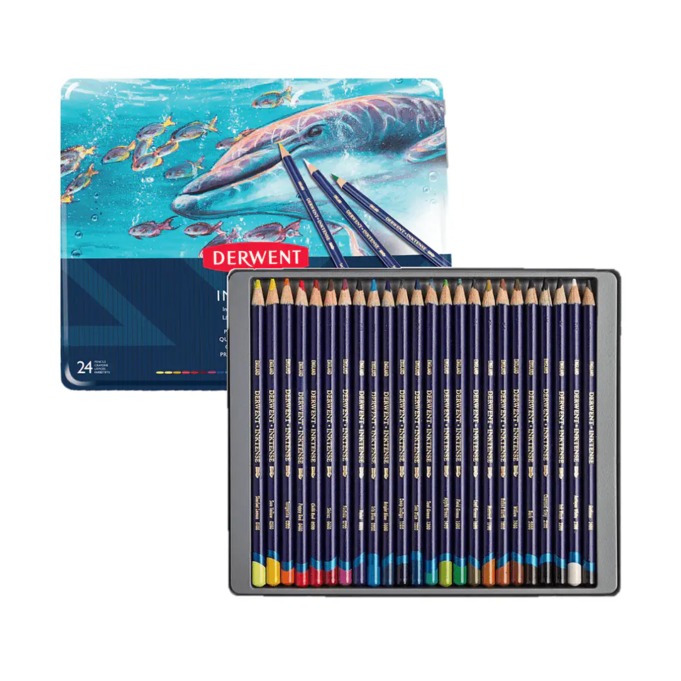 Lápices Acuarelables Derwent Inktense - Set de 24 Colores 2
