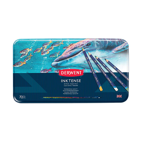 Lápices Acuarelables Derwent Inktense - Set de 72 Colores