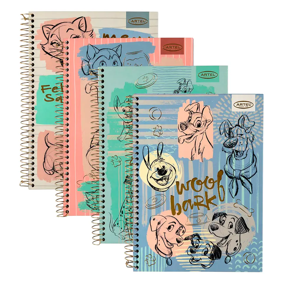 Cuaderno Especial Cats & Dogs Clásico 150 Hojas - Artel 1