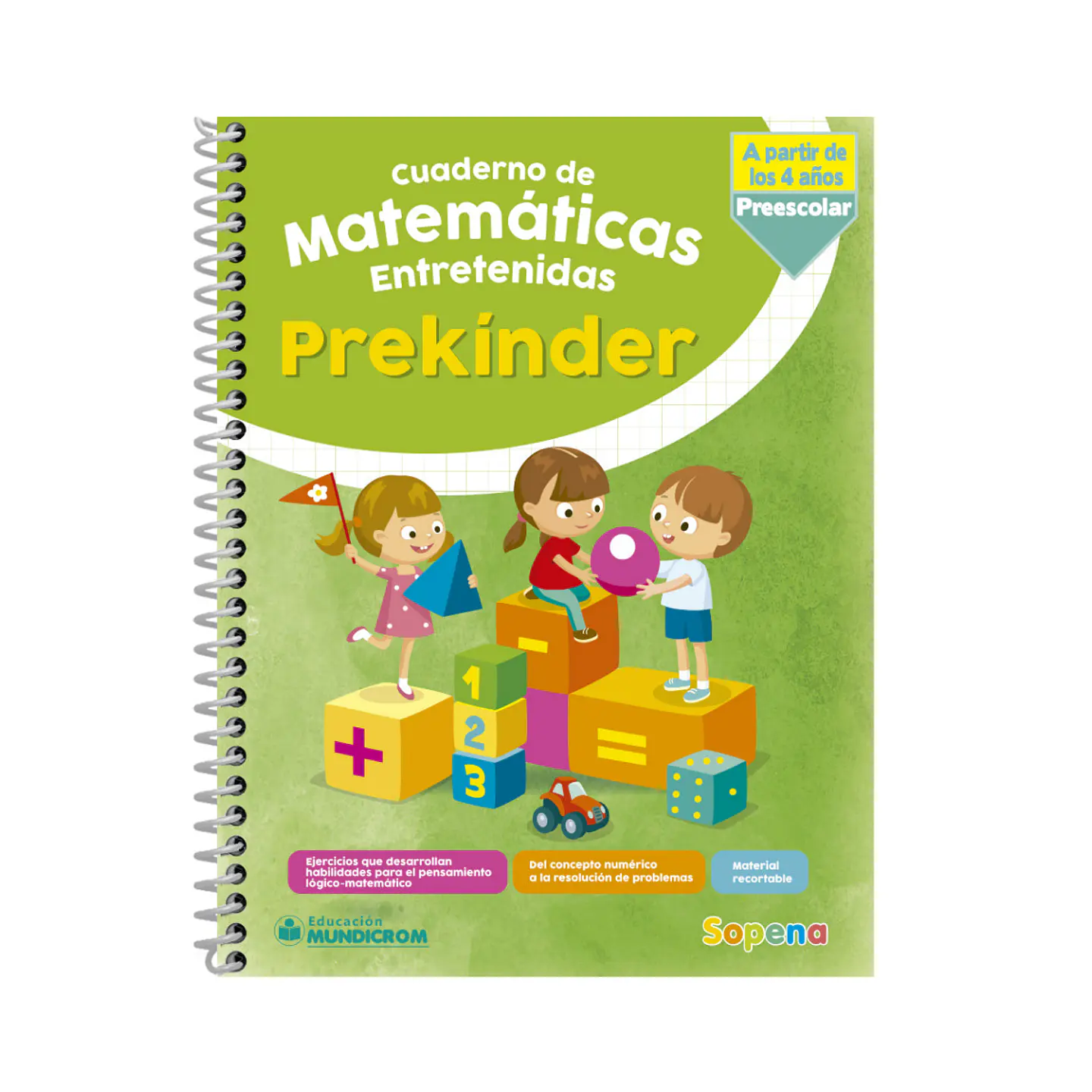 Libro Pre Kinder Matemáticas Entretenidas +4 Años 1