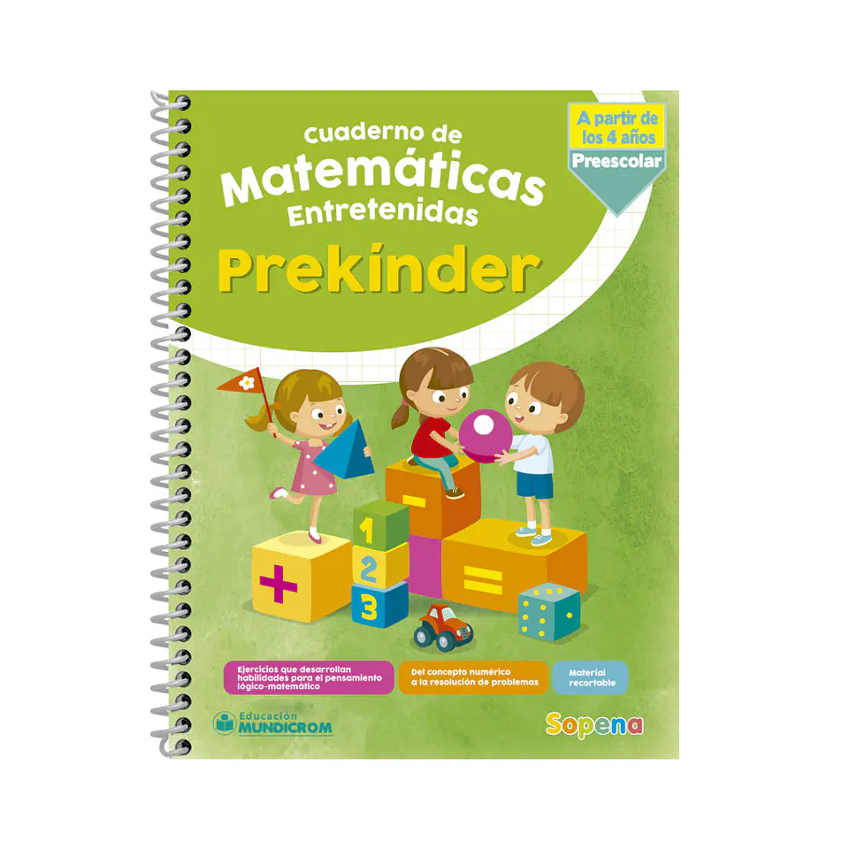 Libro Pre Kinder Matemáticas Entretenidas +4 Años 1