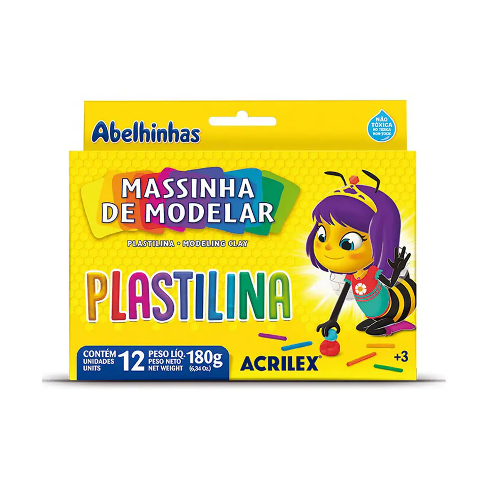 Plasticina 12 Colores 180gr 1