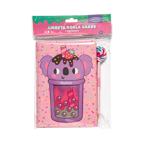 Libreta Koala Shake+Bolígrafo Candy - Artel