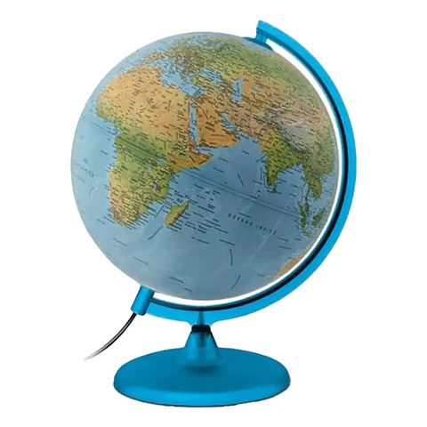 Globo Terráqueo Con Luz Y Base De Plástico 30 Cm Orión 1402 - Adetec