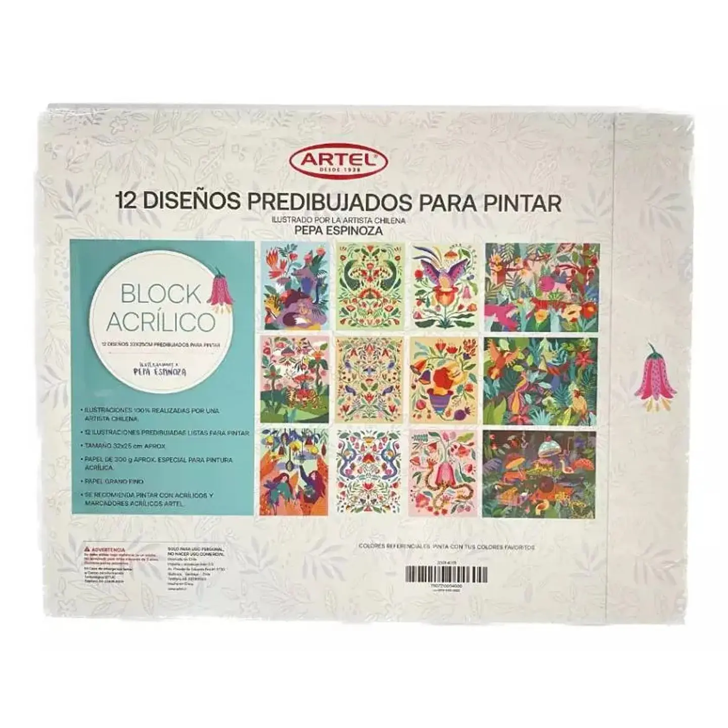 Block Acrílico 32x25cm Artel 3
