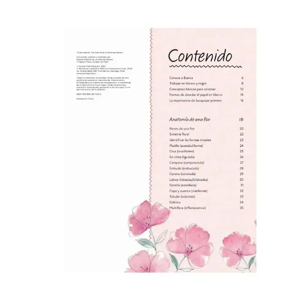 Libro El Arte de Dibujar Flores - Contrapunto 2