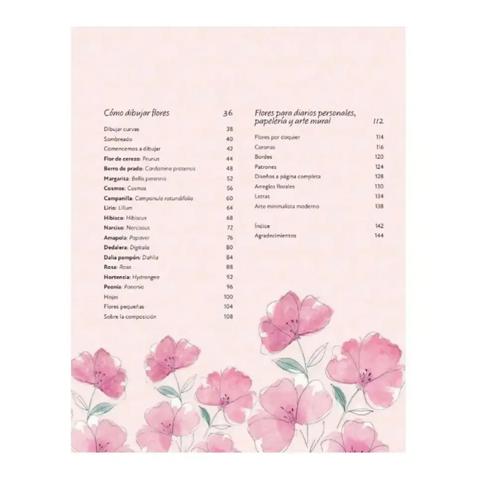 Libro El Arte de Dibujar Flores - Contrapunto 3
