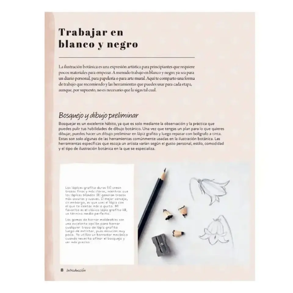 Libro El Arte de Dibujar Flores - Contrapunto 4