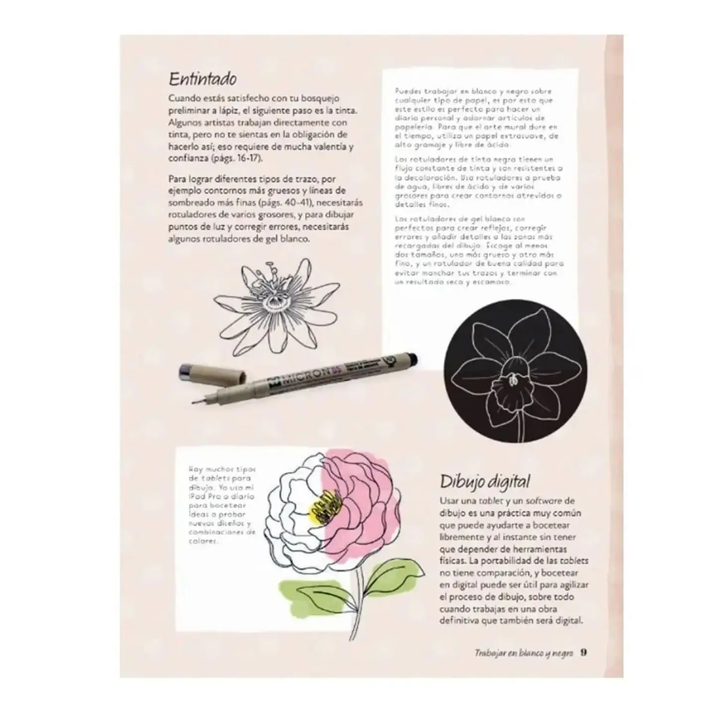 Libro El Arte de Dibujar Flores - Contrapunto 5