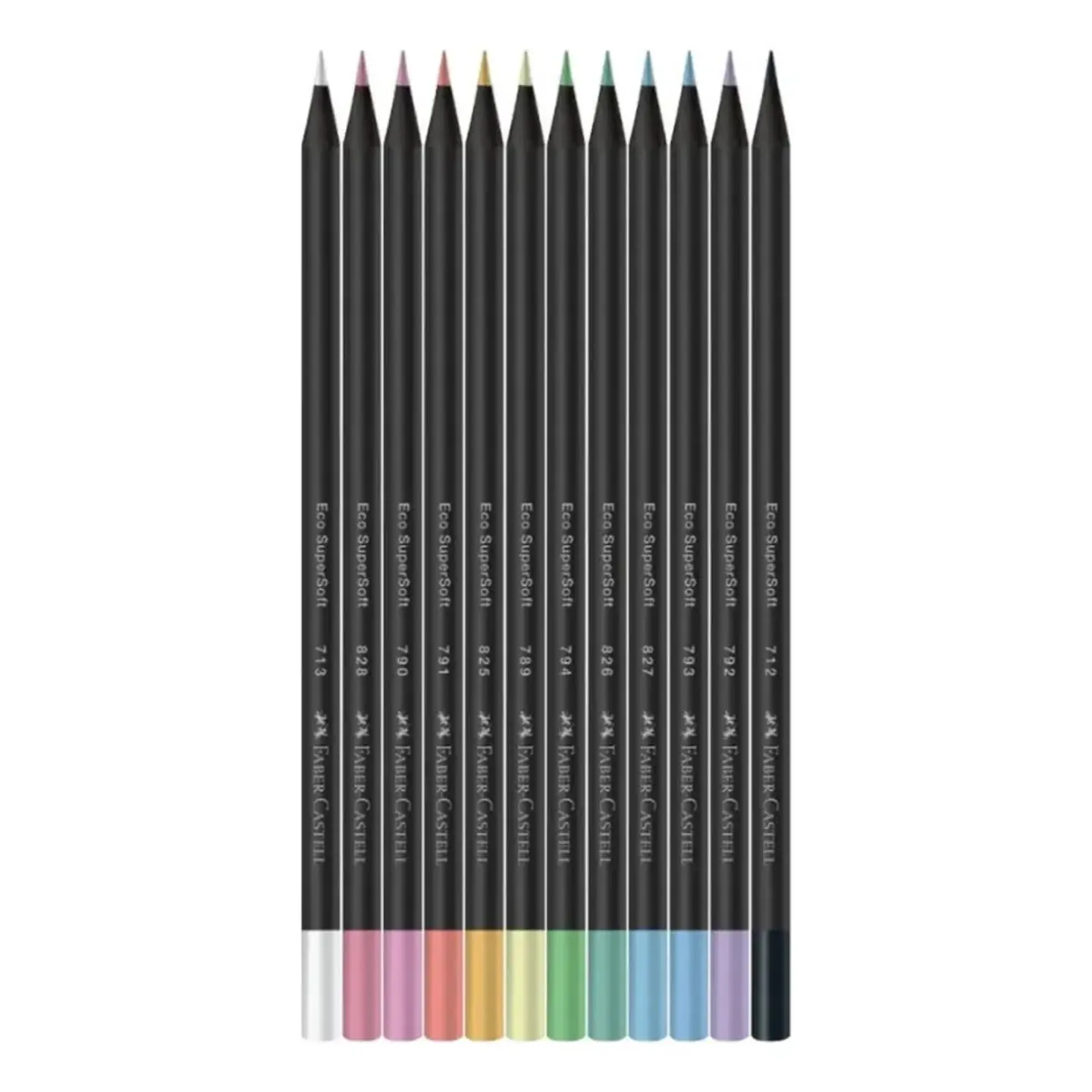 Lápices de Colores Faber-Castell SuperSoft - Set 12 Colores Pastel 4