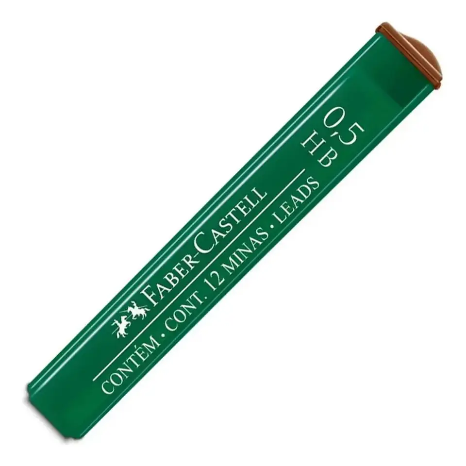 Pack 12 Minas Para Portaminas 0.5 Hb Faber Castell Polymer 1
