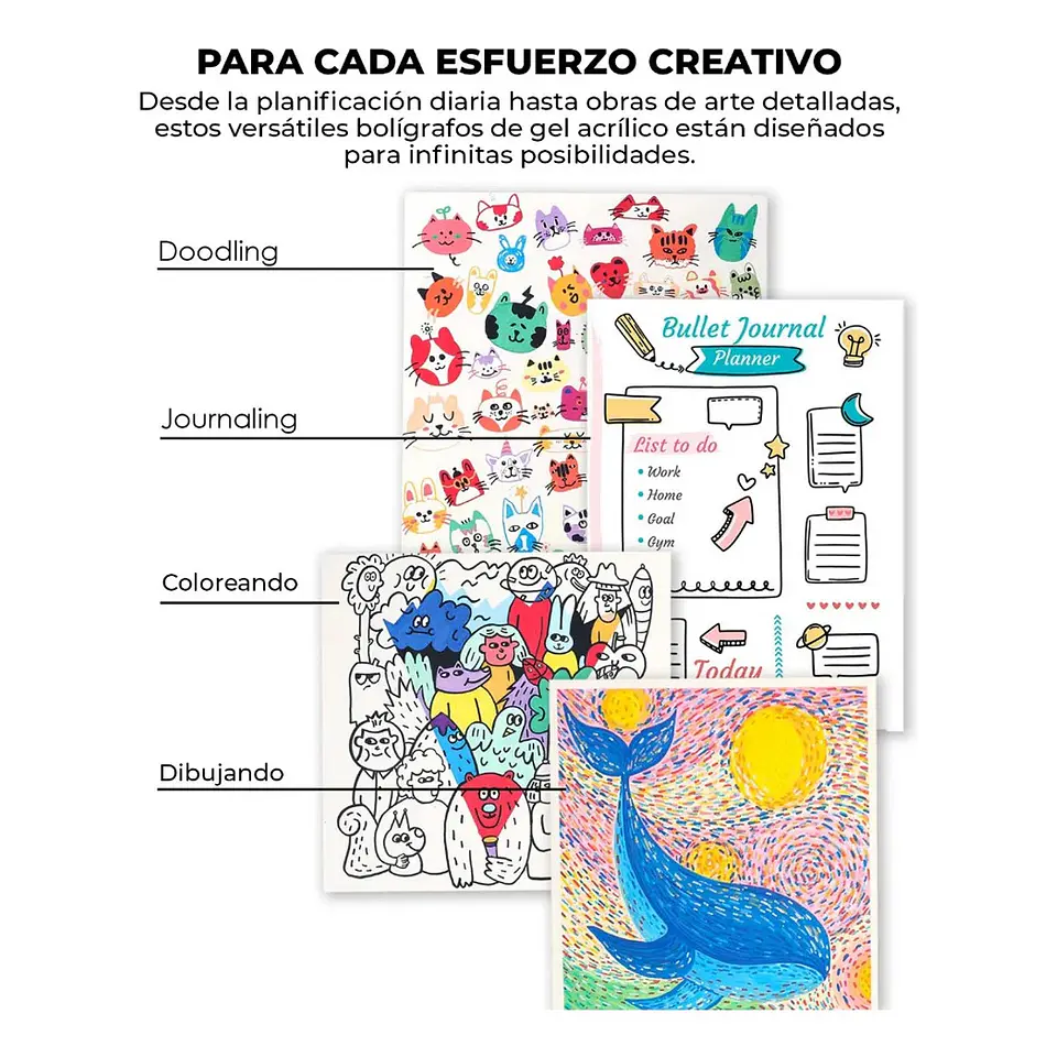 Kit Para Colorear Grabie Bold & Bright Ocean 12 Gel + Block 5