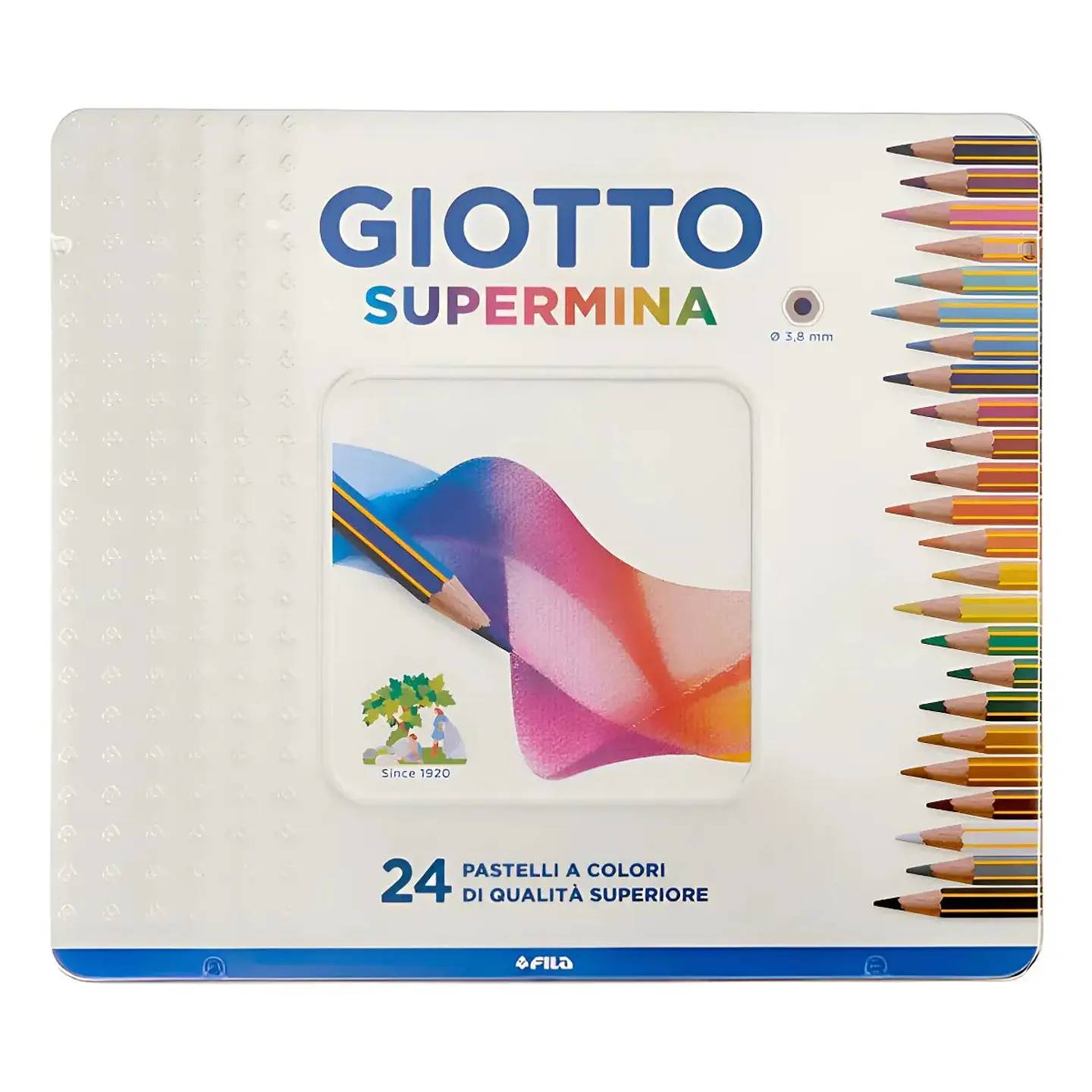 Lápiz De Color Giotto Supermina Lata 24 Colores 24 Colores 1