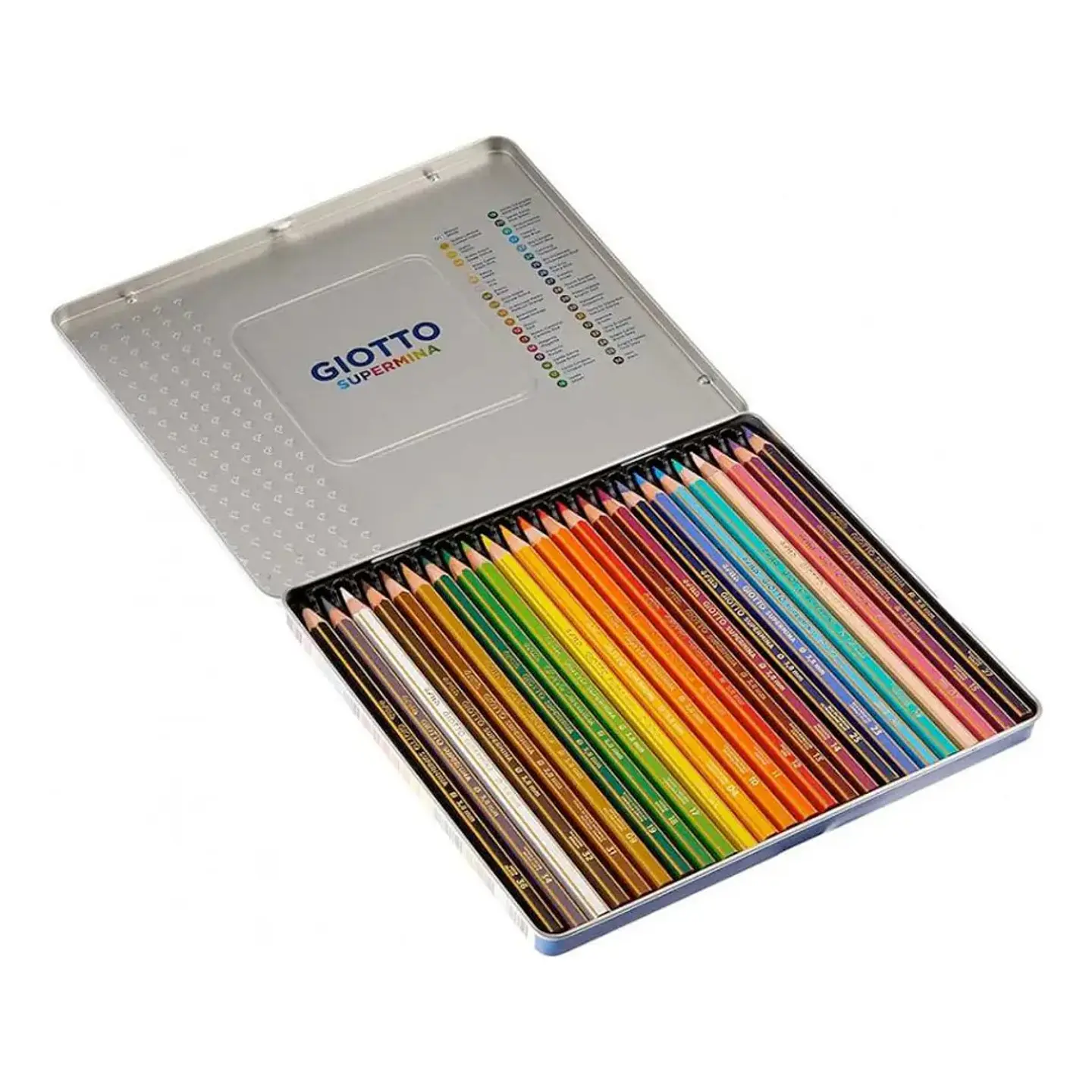 Lápiz De Color Giotto Supermina Lata 24 Colores 24 Colores 2