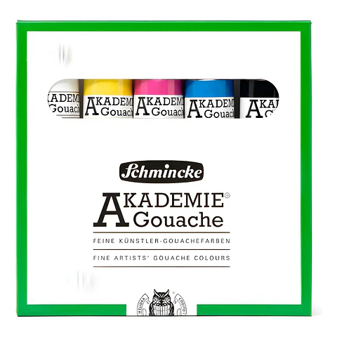 Set Gouache Akademie 5 Tubos De 20ml