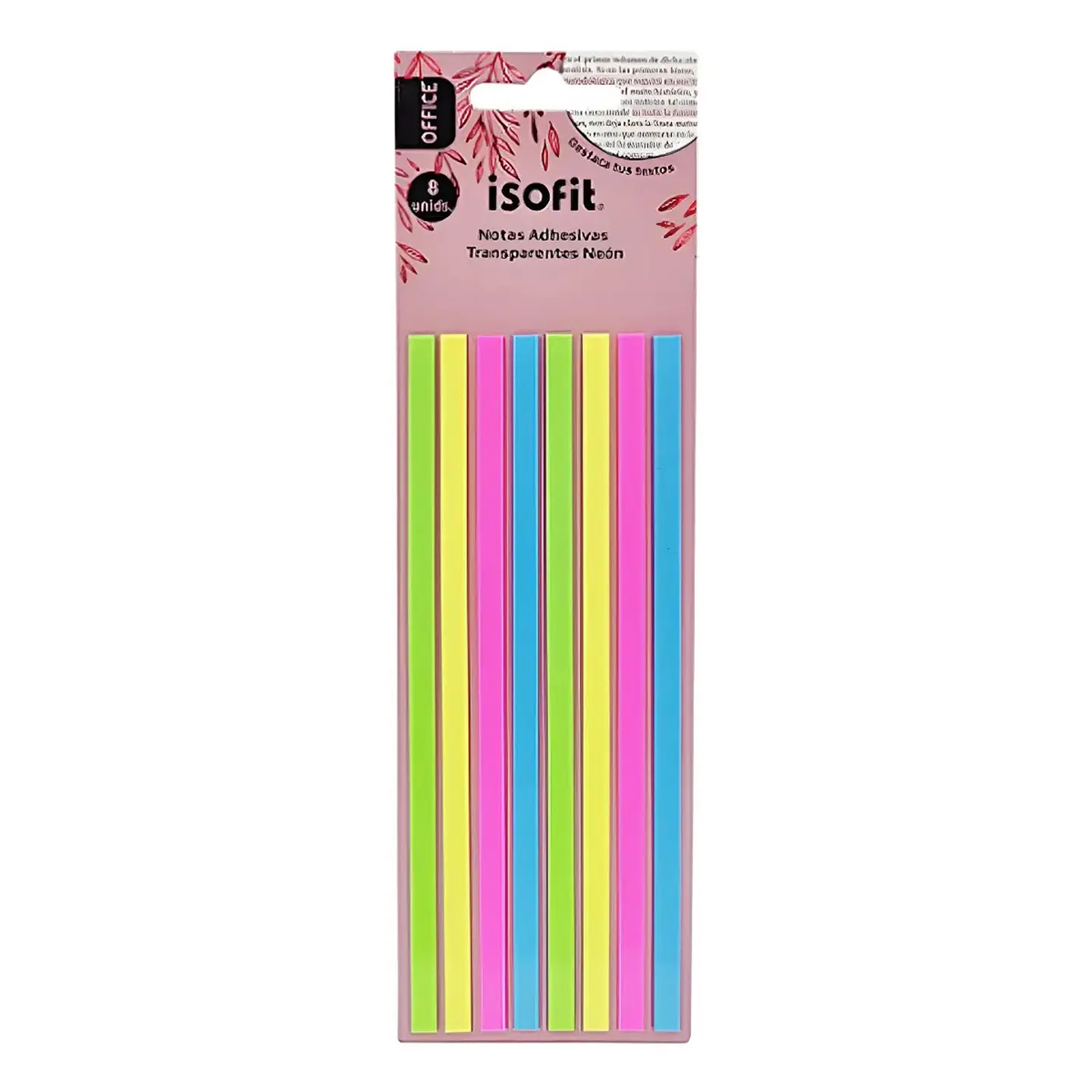 Notas Adhesivas Transparentes Neon Isofit 1