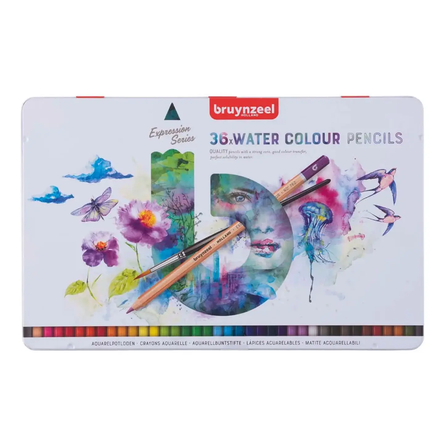 Lápices Acuarelables Bruynzeel Expression 36 Colores 1
