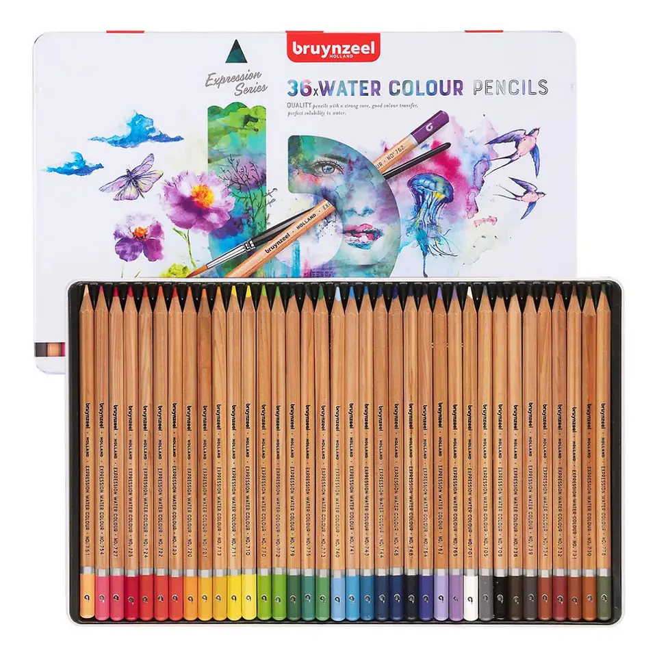 Lápices Acuarelables Bruynzeel Expression 36 Colores 2