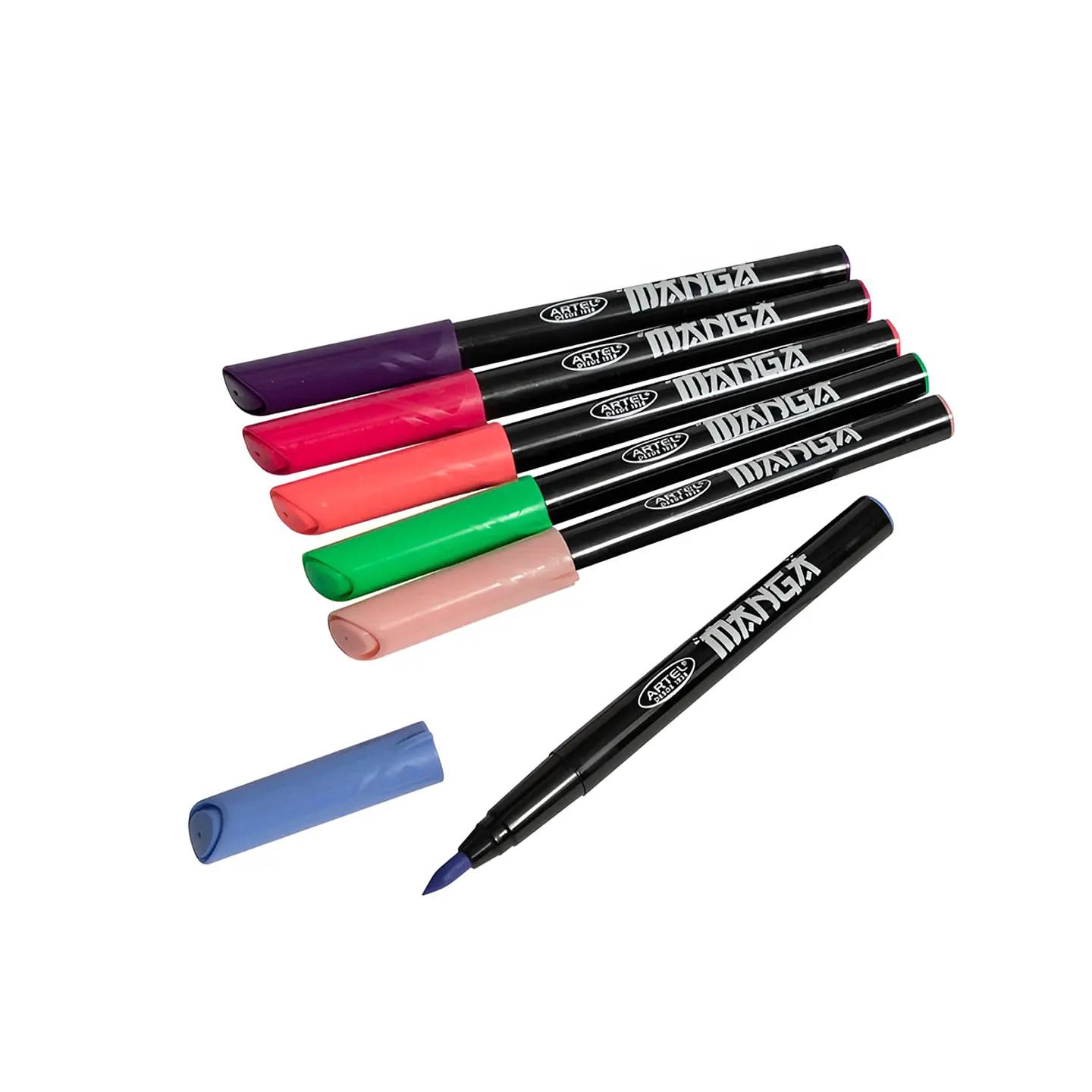 6 Marcadores Brush Colores Florales - Artel 2
