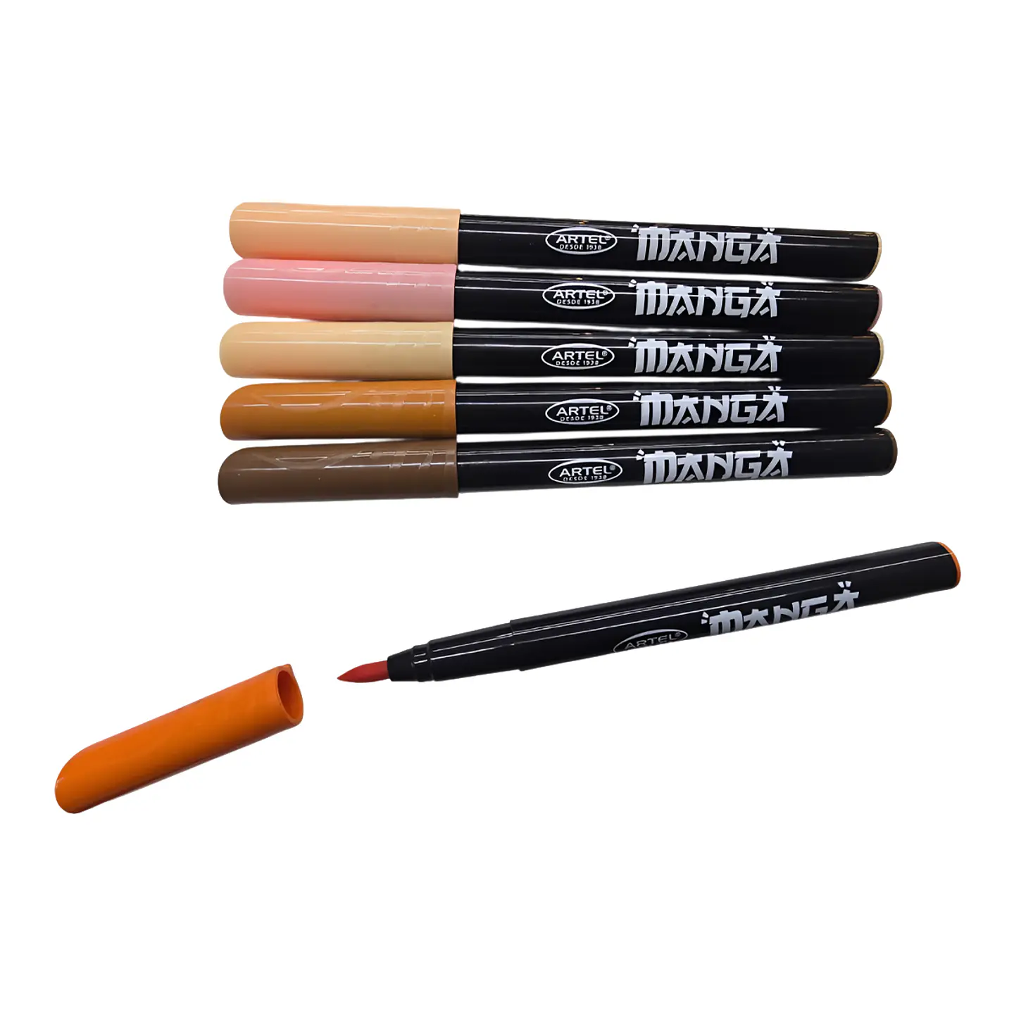 6 Marcadores Brush Colores Retrato - Artel 2