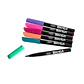 6 Marcadores Brush Colores Fantasía - Artel - Miniatura 2