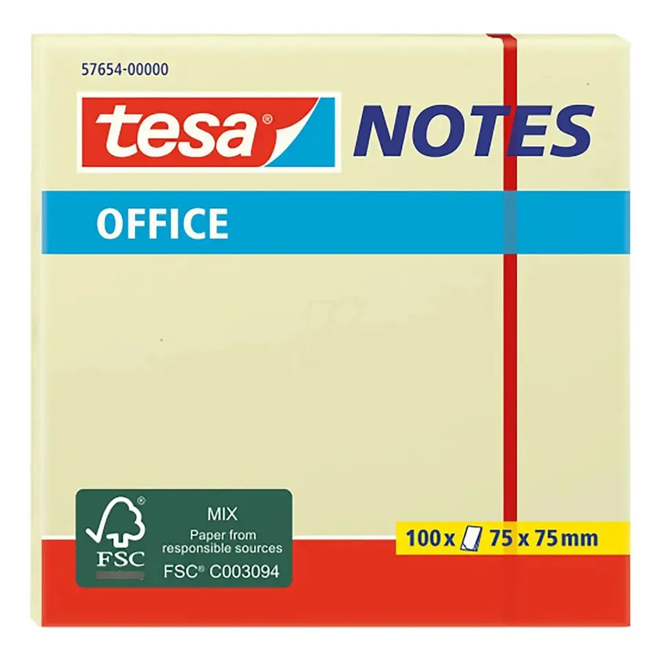 Nota Adhesiva Tesa 75mmx75mm Amarillo 1