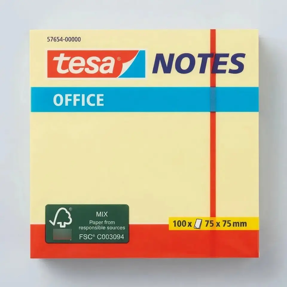 Nota Adhesiva Tesa 75mmx75mm Amarillo 2