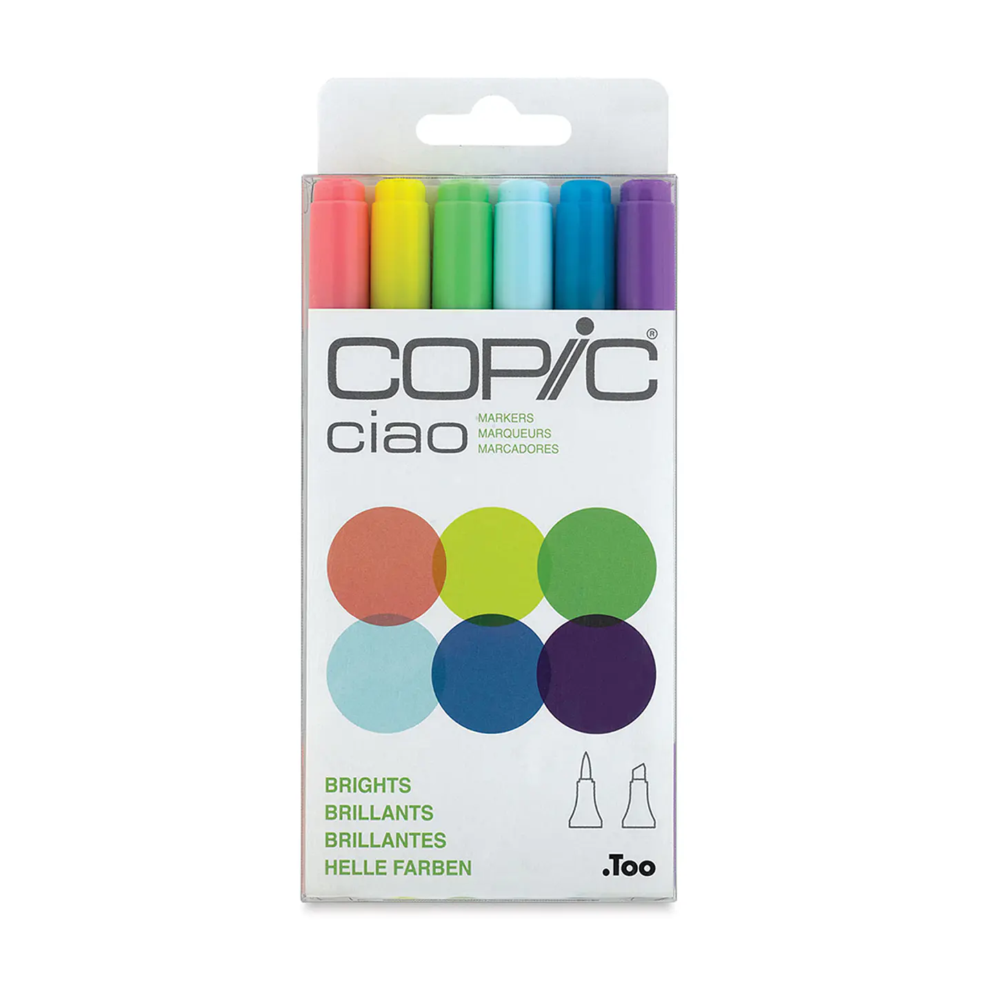 Set 6 Marcadores Copic Ciao - Brights 1