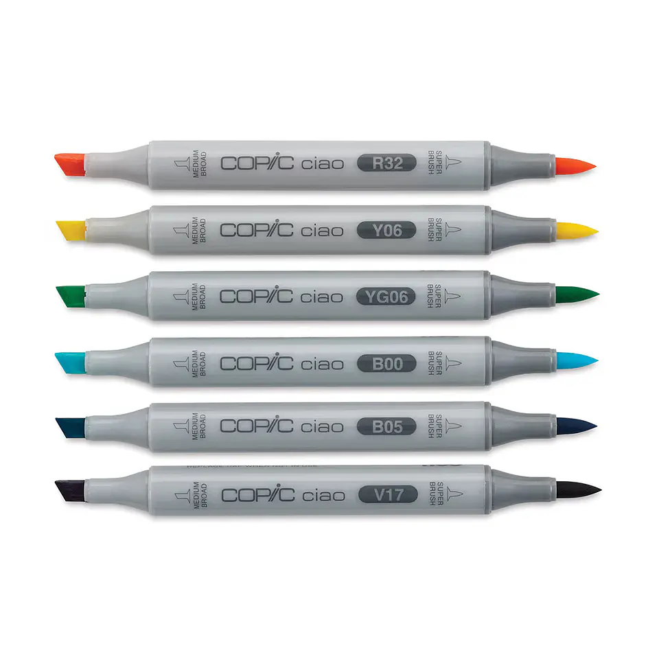 Set 6 Marcadores Copic Ciao - Brights 3